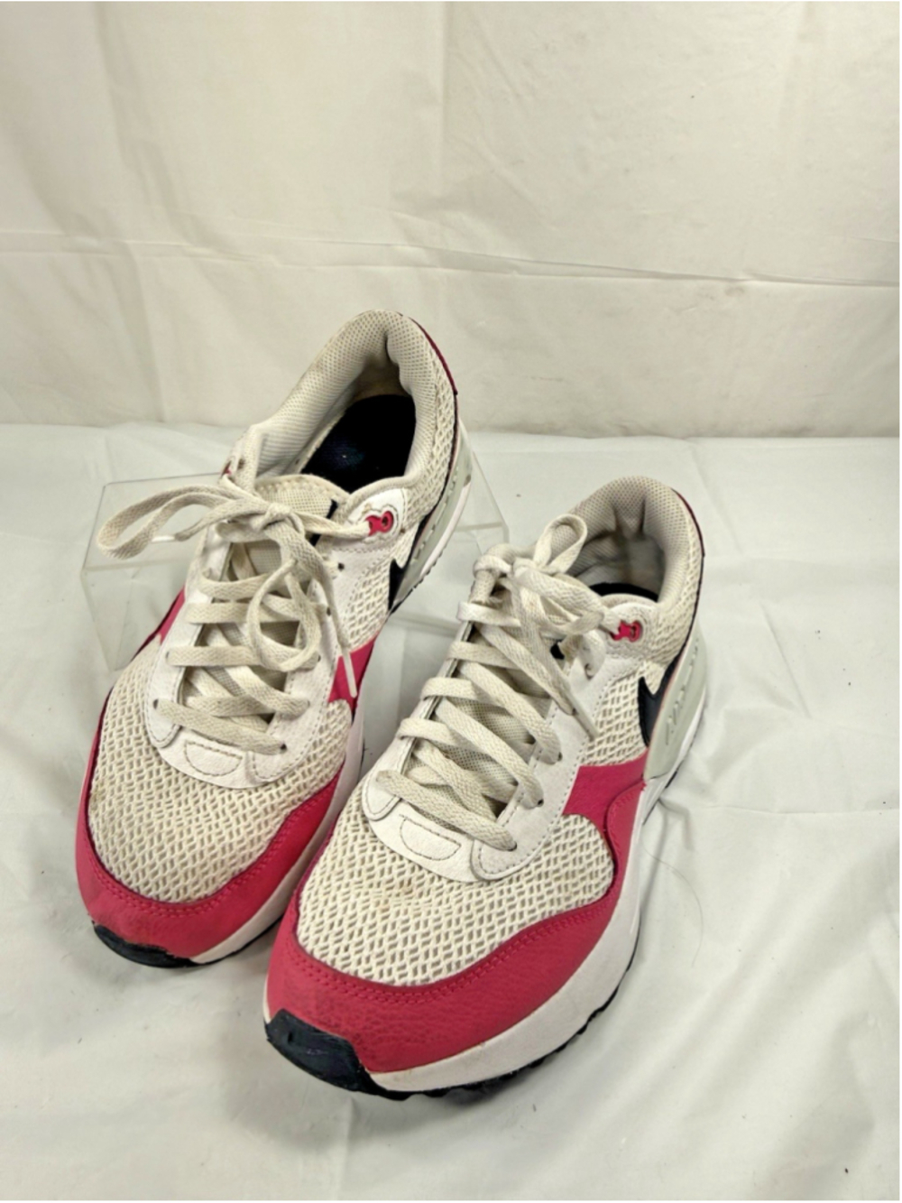 Nike Air Max Systm GS, Sz6Y, White Pink, DQ0284-110